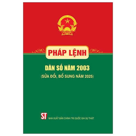 Pháp lệnh dân số năm 2003 (Sửa đổi, bổ sung năm 2025)