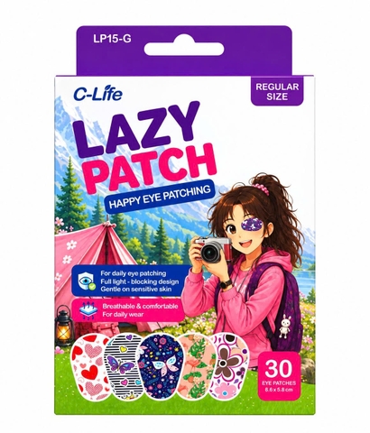Băng dán mắt Lazy Patch LP15-G, 30 miếng/ hộp