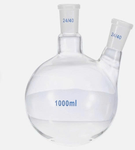 Bình cầu 2 cổ nhám 500ml