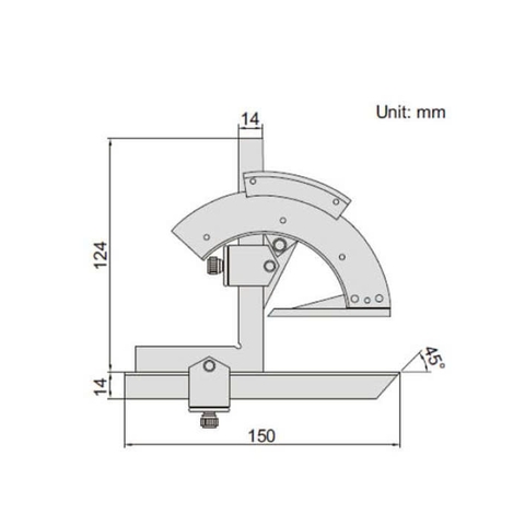 Thước đo góc INSIZE 2374-320
