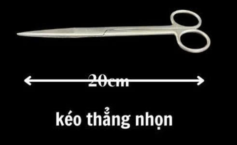 Kéo phẫu thuật thẳng nhọn tù 16cmPakistan