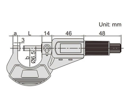 Panme đo ngoài điện tử INSIZE 3109-25A (0-25mm / 0.001)