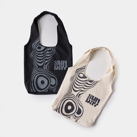 Túi Tote Túi xách vải Canvas Sunday Unisex Second Sunday SA07