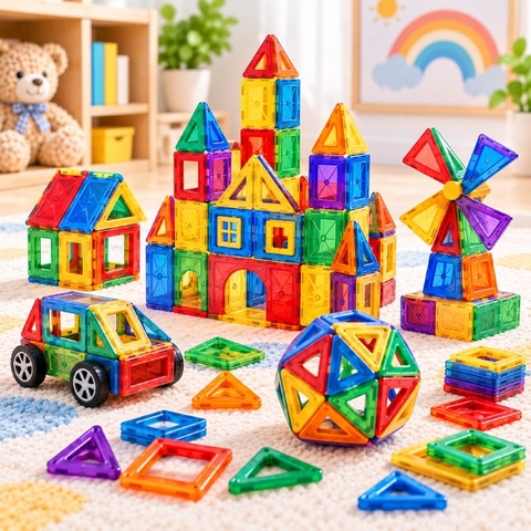 Bộ xếp hình nam châm 3D
