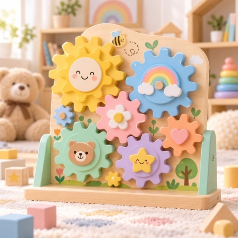Bộ bánh răng xoay nhiều màu