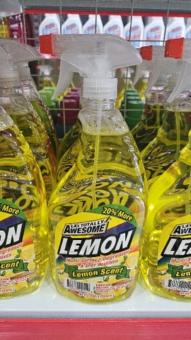 NƯỚC TẨY RỬA ĐA BỀ MẶT LA's TOTALLY AWESOME LEMON 
HƯƠNG CHANH 40 OZ