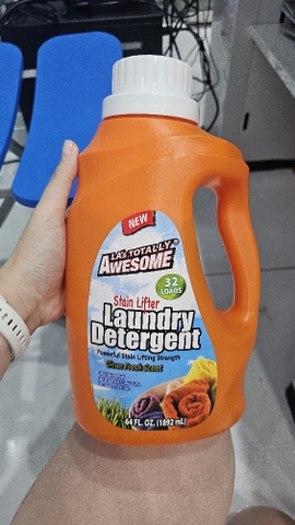NƯỚC GIẶT LA's TOTALLY AWESOME POWERFUL STAIN LIFTING STRENGTH 
HƯƠNG TƯƠI MÁT SẠCH SẼ 64 OZ