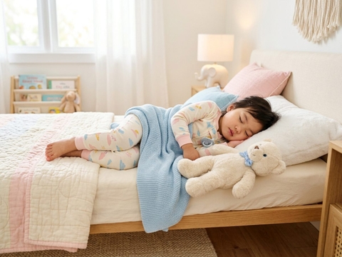 Chọn đồ ngủ cotton cho bé ngủ ngon cả đêm