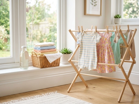 Cách giặt và bảo quản quần áo trẻ em để bền màu, mềm vải