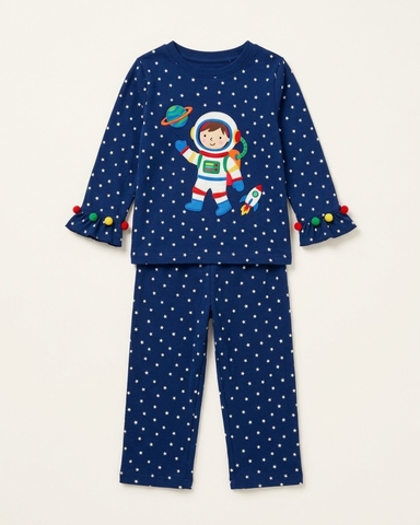 Bộ pijama cotton hình phi hành gia