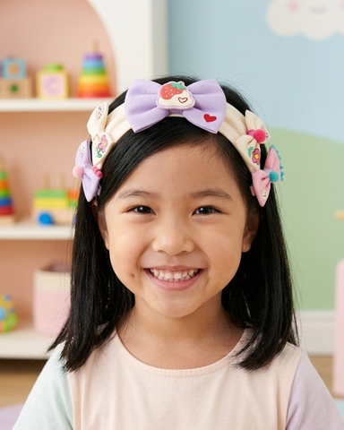 Set kẹp tóc nơ và bờm