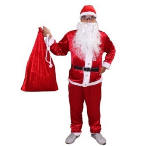 [Có sẵn] Sét 7 món đồ ông già Noel người lớn vải nhung trang phục noel ngày lễ giáng sinh