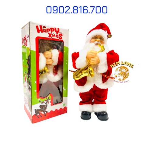 [Ảnh thật] TẶNG PIN Đồ chơi ông già Noel thổi kèn quà tặng giáng sinh - phụ kiện trang trí Noel dịp lễ Giáng sinh