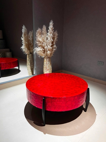 Bàn trà tròn Ruby Red