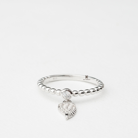 R DROP WING WITH CZ STONE