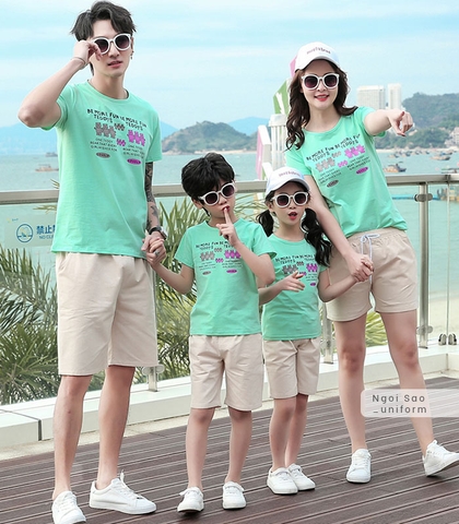 Áo đồng phục gia đình 4 người DPGD-0298