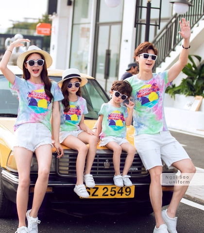 Áo đồng phục gia đình 4 người DPGD-0300