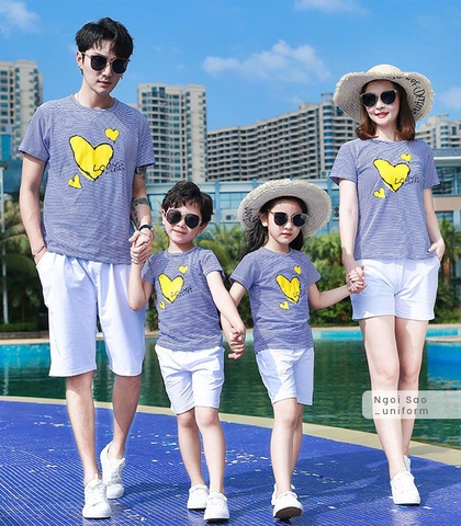 Áo đồng phục gia đình 4 người DPGD-0315
