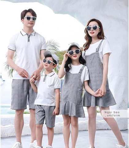Áo đồng phục gia đình có cổ DPGD-0496