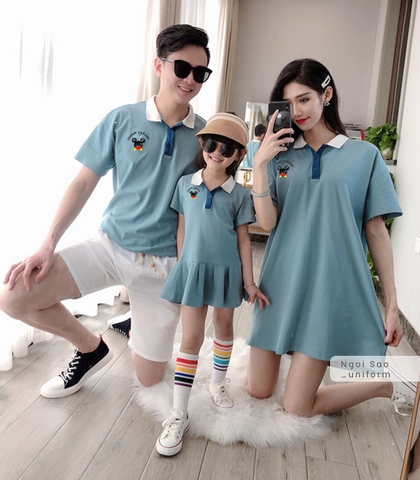 Áo đồng phục gia đình có cổ DPGD-0504