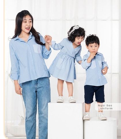 Áo đồng phục gia đình có cổ DPGD-0507