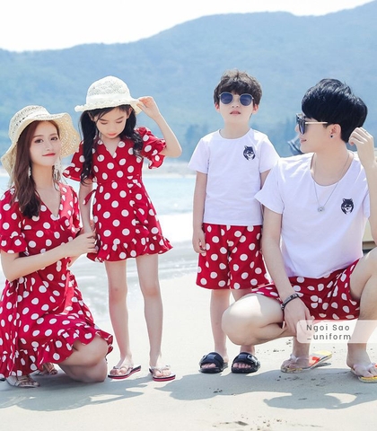 Đồng phục áo váy gia đình DPGD-0204