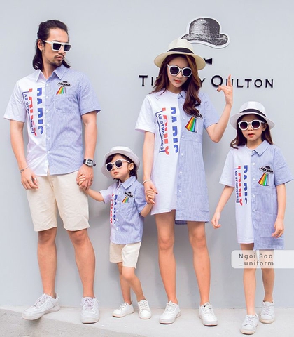 Đồng phục áo váy gia đình DPGD-0220