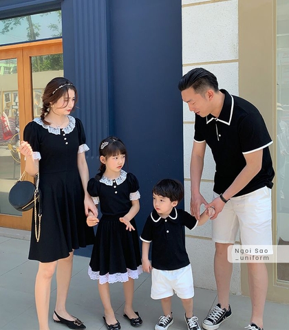 Đồng phục áo váy gia đình DPGD-0223