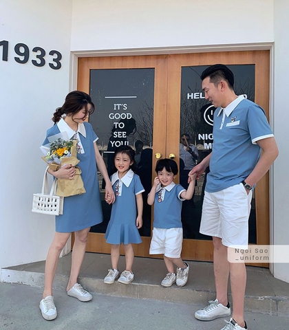 Đồng phục áo váy gia đình DPGD-0224