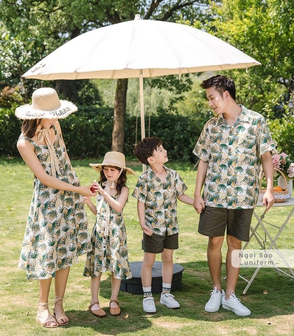 Đồng phục áo váy gia đình DPGD-0234