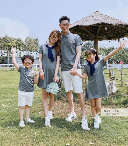 Đồng phục áo váy gia đình DPGD-0237