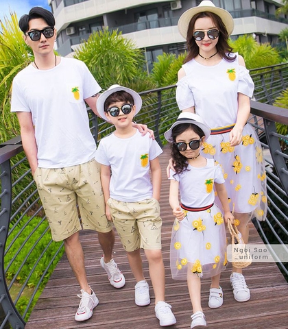 Đồng phục áo váy gia đình DPGD-0238