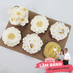 [SNL] Trang trí Cupcake hoa vàng mật ngọt