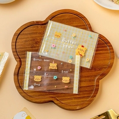 Túi đựng bánh cookies hình gấu Butter bear 7x10cm (100c)