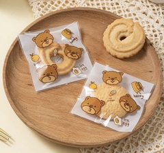 Túi dán mép gấu nâu 7x7cm (100c)