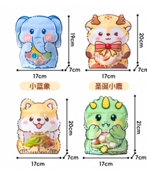 Túi zip hình thú dễ thương (17x20cm)