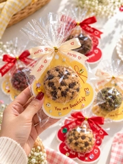 [BEECAKE] Bánh cookies socola chip kèm Tag hoa