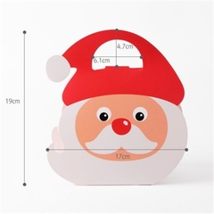 Túi đựng bánh có quai xách hình ông già Noel 19x17cm (10c)