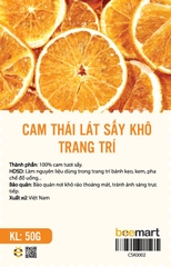 Cam thái lát sấy khô trang trí 50gr