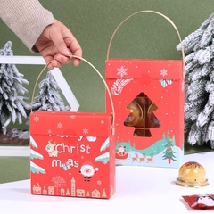 Bộ túi hộp đựng bánh 4 ngăn Merry Christmas