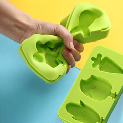 Khuôn kem silicone 3 chiếc hình que kem