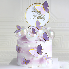 Set que cắm bướm tím