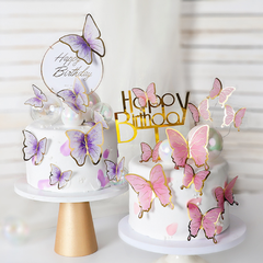 Set que cắm bướm hồng