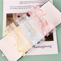 Túi đựng bánh dứa họa tiết ruy băng Best Wisher (100c)