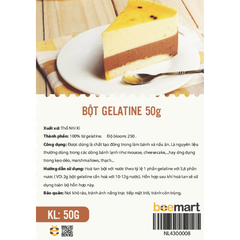 Bột Gelatine 50g 250 Bloom