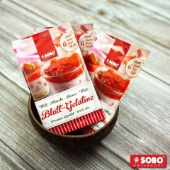 Gelatine hữu cơ dạng lá Sobo 10g (6 lá)