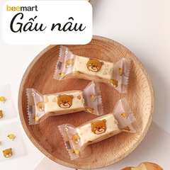 Túi đựng kẹo nougat Gấu nâu (20c)