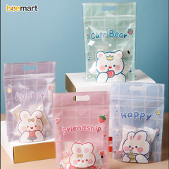 Túi zip đựng bánh Cute Bear 15*23 (5c)