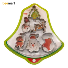 Set 6 khuôn nhấn cookie Giáng Sinh