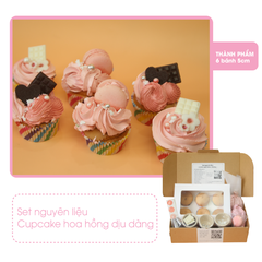[SNL] Trang trí Cupcake hoa hồng dịu dàng